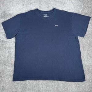 Nike Athletic Dept T-Shirt Men's 2XL Blue Short Sleeve Crew Neck Loose Fit